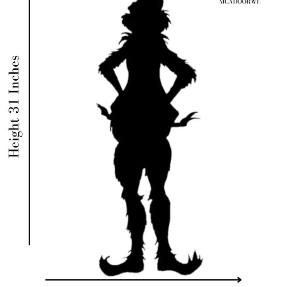 Christmas Large window Cling Silhouette Decal:Reusable+ Durable 31 H - Picture 6 of 7